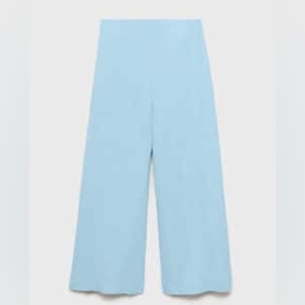 Mango cropped linen pants